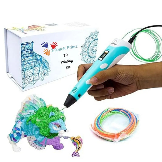 3Touch Prime 3D Printing Kit┃MAKE Handicrafts, Science Projects, Arts, Home Accessories & Cartoons┃Extra Colorful Filaments Inside