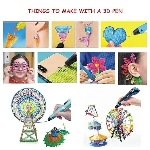 3Touch Prime 3D Printing Kit┃MAKE Handicrafts, Science Projects, Arts, Home Accessories & Cartoons┃Extra Colorful Filaments Inside